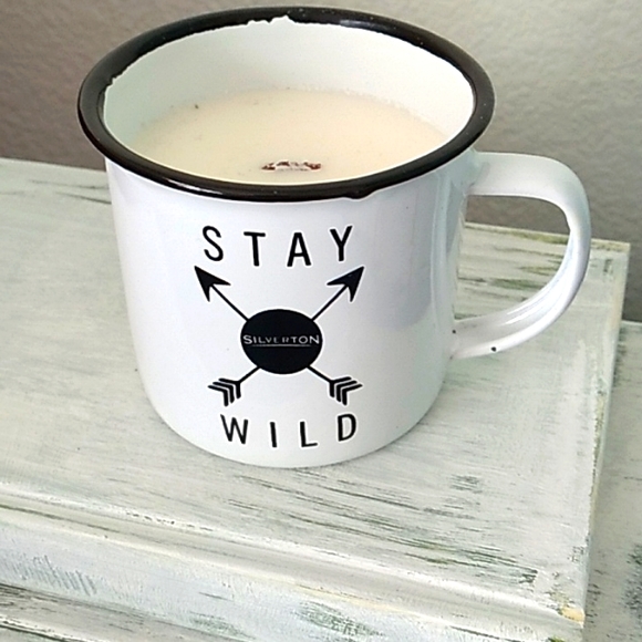 Stay wild camping in enamel mug - Picture 1 of 6
